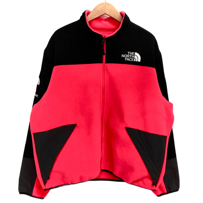 【中古品】【メンズ】 SUPREME × THE NORTH FACE シュプリーム ザ・ノースフェイス 20SS RTG FLEECE JACKET NF0A4PAHD5S フリース ジャケット アウター 149-260615-rs-07-fur サイズ：L カラー：ブラック/ピンク 万代Net店