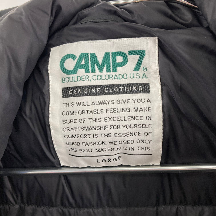 【中古品】【メンズ】 CAMP7 キャンプセブン キャンプセブン ダウンジャケット フードジャケット コート 厚手 防寒 147-250226-OR-03-iwa サイズ：L カラー：ブラック系 万代Net店