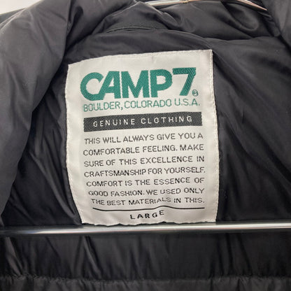 【中古品】【メンズ】 CAMP7 キャンプセブン キャンプセブン ダウンジャケット フードジャケット コート 厚手 防寒 147-250226-OR-03-iwa サイズ：L カラー：ブラック系 万代Net店
