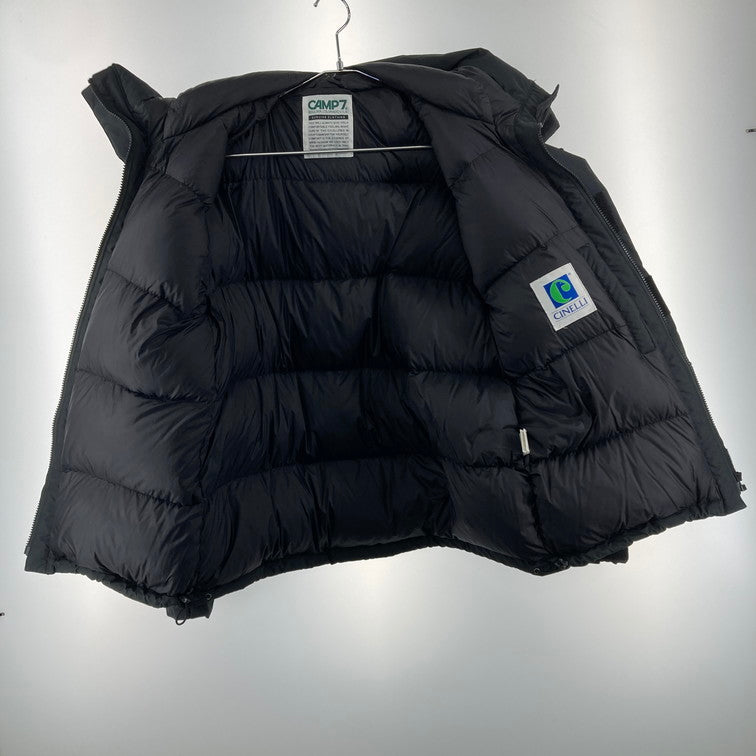 【中古品】【メンズ】 CAMP7 キャンプセブン キャンプセブン ダウンジャケット フードジャケット コート 厚手 防寒 147-250226-OR-03-iwa サイズ：L カラー：ブラック系 万代Net店