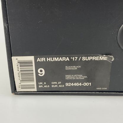 【現状渡し品】【メンズ】 NIKE ナイキ SUPREME×NIKE 924464-001 AIR HUMARA 17 BLACK スニーカー 160-251208-WA-05-iwa サイズ：27cm カラー：BLACK 万代Net店