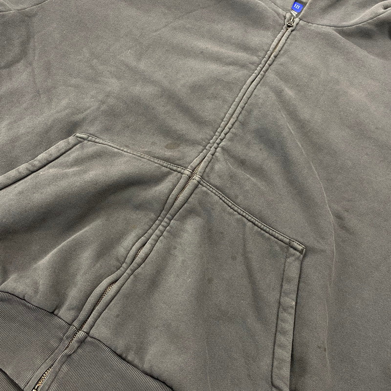 【中古品】【メンズ】 YEEZY GAP イージーギャップ 537322-00-1 DOUBLE FACE ZIP UP SWEAT HOODIE ダブル フェイス ジップアップ スウェット フーディー パーカー トップス 142-260921-kh-04-izu サイズ：XXL カラー：グレー 万代Net店