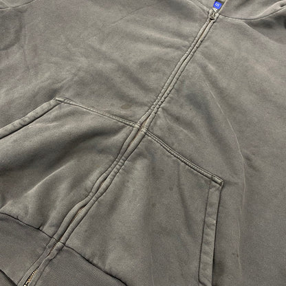 【中古品】【メンズ】 YEEZY GAP イージーギャップ 537322-00-1 DOUBLE FACE ZIP UP SWEAT HOODIE ダブル フェイス ジップアップ スウェット フーディー パーカー トップス 142-260921-kh-04-izu サイズ：XXL カラー：グレー 万代Net店