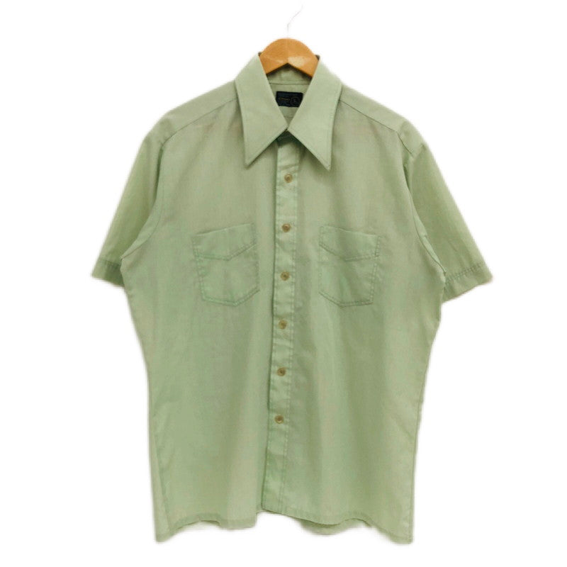 【現状渡し品】【メンズ】 JCPenney ジェーシーペニー 70's 半袖シャツ カジュアルシャツ トップス 146-251106-hn-04-fur サイズ：L カラー：グリーン系 万代Net店
