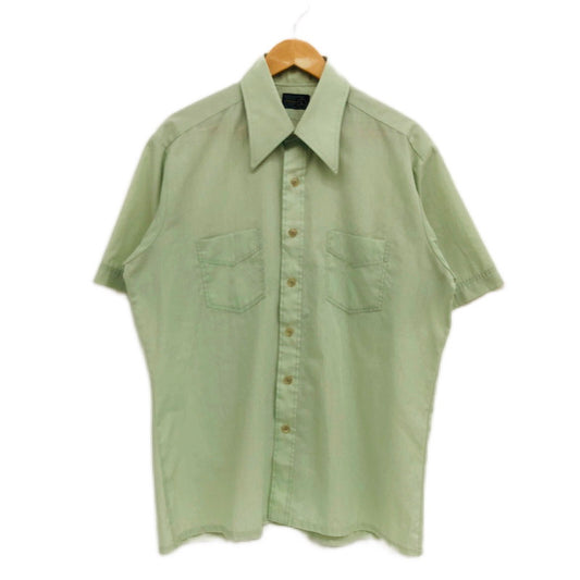 【現状渡し品】【メンズ】 JCPenney ジェーシーペニー 70's 半袖シャツ カジュアルシャツ トップス 146-251106-hn-04-fur サイズ：L カラー：グリーン系 万代Net店