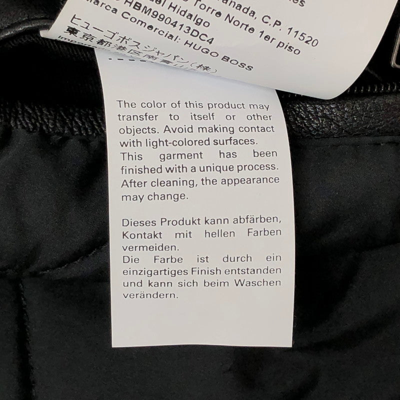 【中古品】【メンズ】 HUGO BOSS ヒューゴボス レザージャケット G-1 フライトジャケット ボア付き アウター 141-260318-rs-03-fur サイズ：44 カラー：ブラック 万代Net店