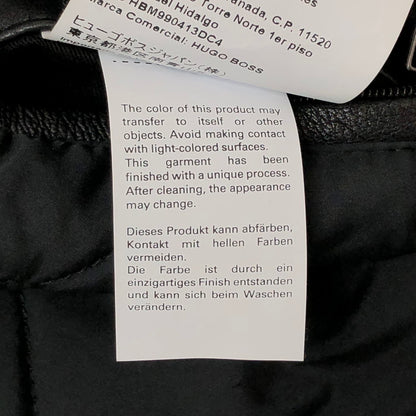 【中古品】【メンズ】 HUGO BOSS ヒューゴボス レザージャケット G-1 フライトジャケット ボア付き アウター 141-260318-rs-03-fur サイズ：44 カラー：ブラック 万代Net店