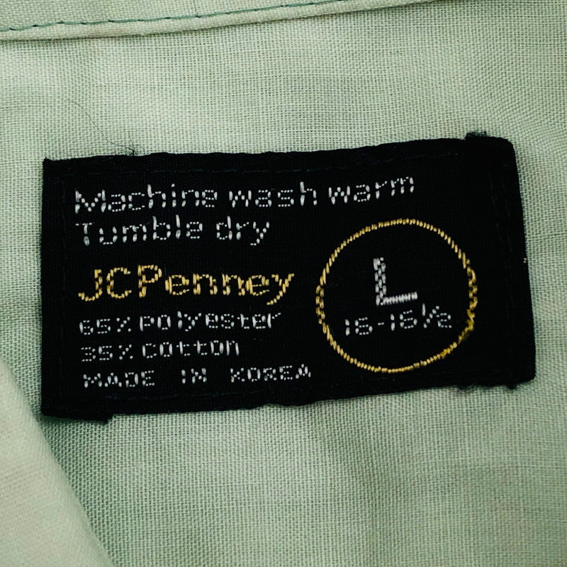 【現状渡し品】【メンズ】 JCPenney ジェーシーペニー 70's 半袖シャツ カジュアルシャツ トップス 146-251106-hn-04-fur サイズ：L カラー：グリーン系 万代Net店