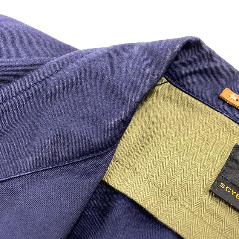 【中古品】【メンズ】 SCYE BASICS サイベーシックス 5124-41519 SAN JOAQUIN COTTON BLAZER サン ホアキン コットン ブレザー アウター 140-260921-kh-05-izu サイズ：40 カラー：ネイビー 万代Net店
