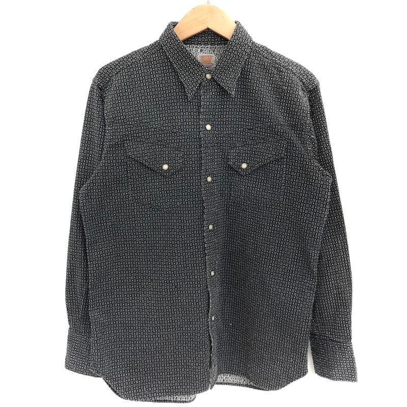 【中古品】【メンズ】 SUGAR CANE シュガーケーン ウエスタンシャツ SC20799 スナップボタン 長袖 トップス 東洋エンタープライズ 145-260318-rs-05-fur サイズ：M カラー：ブラック系 万代Net店