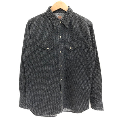 【中古品】【メンズ】 SUGAR CANE シュガーケーン ウエスタンシャツ SC20799 スナップボタン 長袖 トップス 東洋エンタープライズ 145-260318-rs-05-fur サイズ：M カラー：ブラック系 万代Net店