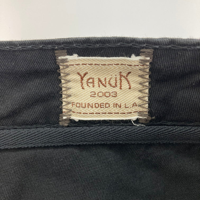 【中古品】【メンズ】 YANUK ヤヌーク 57292006 WORK PANTS 151-260315-WA-10-iwa サイズ：M カラー：ブラック 万代Net店
