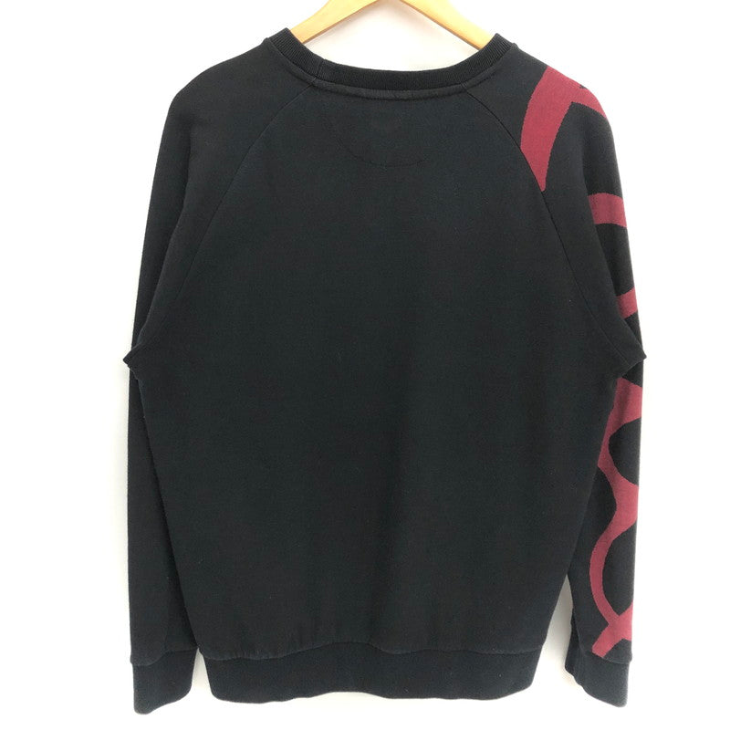 【ジャンク品】【メンズ】 Paul Smith ポール・スミス Big Logo Sweat 293520 560T ビッグロゴスウェット トレーナー 長袖 トップス 141-260318-rs-07-fur サイズ：L カラー：ブラック 万代Net店