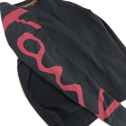 【ジャンク品】【メンズ】 Paul Smith ポール・スミス Big Logo Sweat 293520 560T ビッグロゴスウェット トレーナー 長袖 トップス 141-260318-rs-07-fur サイズ：L カラー：ブラック 万代Net店