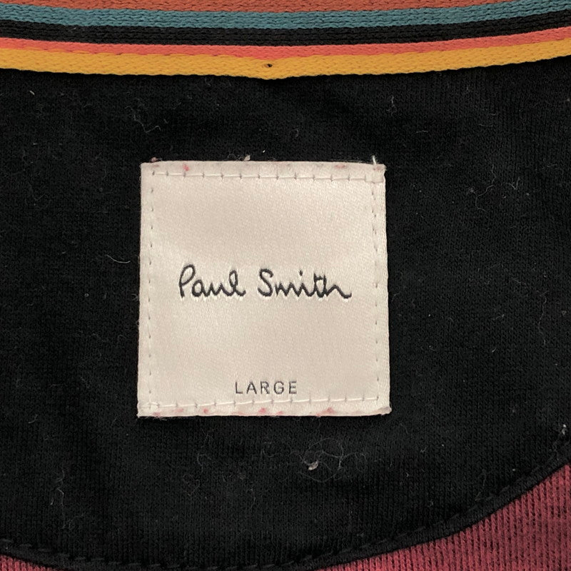 【ジャンク品】【メンズ】 Paul Smith ポール・スミス Big Logo Sweat 293520 560T ビッグロゴスウェット トレーナー 長袖 トップス 141-260318-rs-07-fur サイズ：L カラー：ブラック 万代Net店