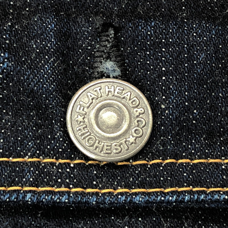 【中古品】【メンズ】 THE FLAT HEAD ザフラットヘッド DENIM JACKET 6002W デニムジャケット Gジャン アウター アメカジ系 145-241108-rs-05-fur サイズ：38 カラー：インディゴ 万代Net店