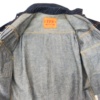 【中古品】【メンズ】 THE FLAT HEAD ザフラットヘッド DENIM JACKET 6002W デニムジャケット Gジャン アウター アメカジ系 145-241108-rs-05-fur サイズ：38 カラー：インディゴ 万代Net店