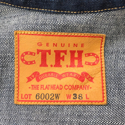 【中古品】【メンズ】 THE FLAT HEAD ザフラットヘッド DENIM JACKET 6002W デニムジャケット Gジャン アウター アメカジ系 145-241108-rs-05-fur サイズ：38 カラー：インディゴ 万代Net店