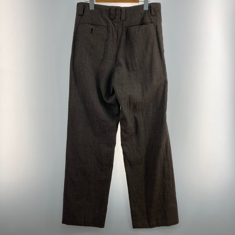 【中古品】【メンズ】 PEYTON PLACE FOR MEN 35-04-PC41 STRIPED WOOL SLACKS スラックス ストライプ 157-260315-WA-12-iwa サイズ：L カラー：ブラウン 万代Net店