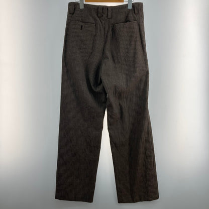 【中古品】【メンズ】 PEYTON PLACE FOR MEN 35-04-PC41 STRIPED WOOL SLACKS スラックス ストライプ 157-260315-WA-12-iwa サイズ：L カラー：ブラウン 万代Net店