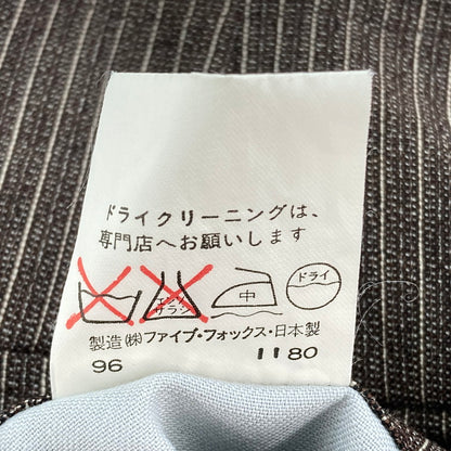 【中古品】【メンズ】 PEYTON PLACE FOR MEN 35-04-PC41 STRIPED WOOL SLACKS スラックス ストライプ 157-260315-WA-12-iwa サイズ：L カラー：ブラウン 万代Net店