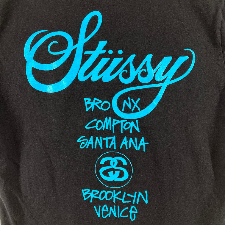 【中古品】【メンズ/レディース】 STUSSY ステューシー S TEE Tシャツ 半袖 142-250228-OR-01-iwa サイズ：S カラー：ブラック系 万代Net店