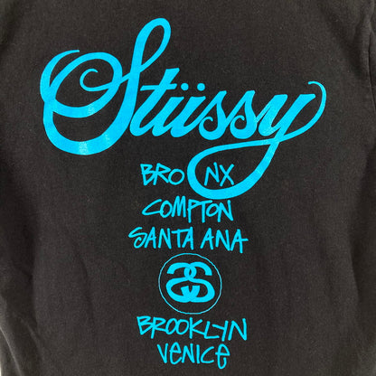 【中古品】【メンズ/レディース】 STUSSY ステューシー S TEE Tシャツ 半袖 142-250228-OR-01-iwa サイズ：S カラー：ブラック系 万代Net店