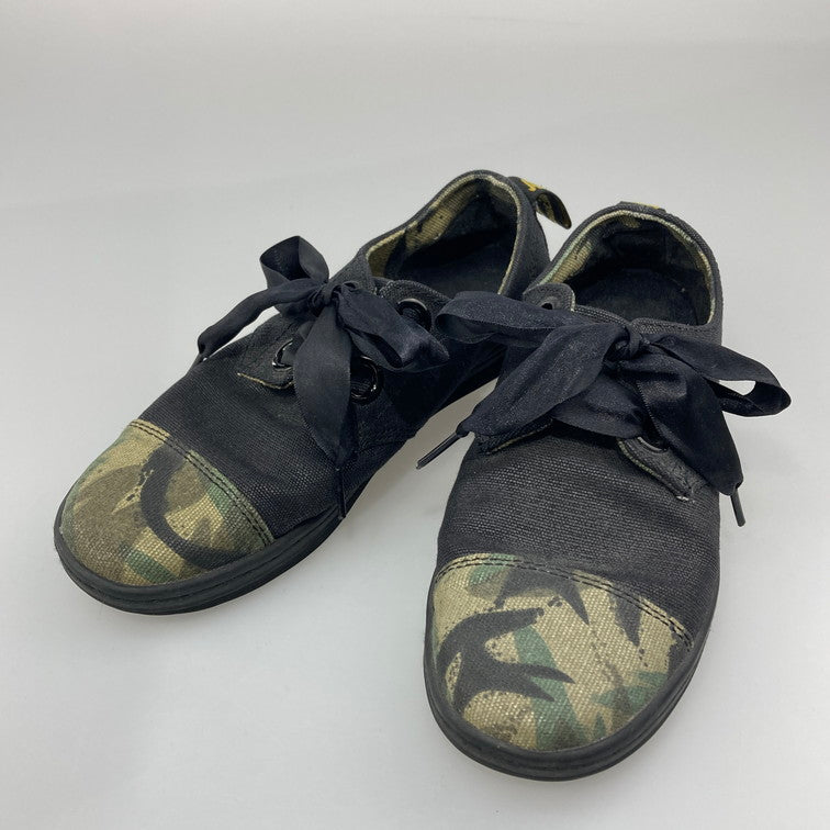 【中古品】【レディース】 Dr.Martens ドクターマーチン スニーカー 本体のみ（箱なし） 166-251210-WA-03-iwa サイズ：UK 4 カラー：ブラック 迷彩 万代Net店