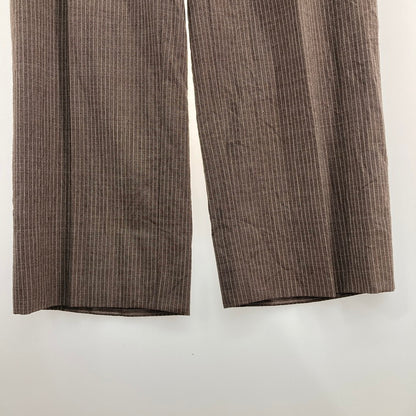 【中古品】【メンズ】 PEYTON PLACE FOR MEN 35-04-PC41 STRIPED WOOL SLACKS スラックス ストライプ 157-260315-WA-12-iwa サイズ：L カラー：ブラウン 万代Net店