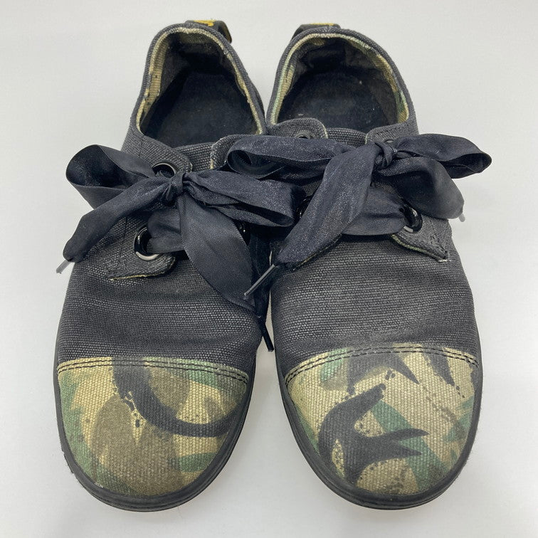 【中古品】【レディース】 Dr.Martens ドクターマーチン スニーカー 本体のみ（箱なし） 166-251210-WA-03-iwa サイズ：UK 4 カラー：ブラック 迷彩 万代Net店