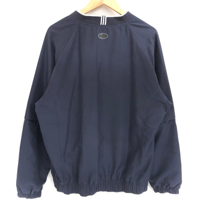 【中古品】【メンズ】 adidas アディダス V-NECK PULLOVER 2WAY Vネックプルオーバー 長袖 半袖 トップス カンボジア製 古着 ヴィンテージ 146-260901-rs-01-fur サイズ：M カラー：ネイビー 万代Net店