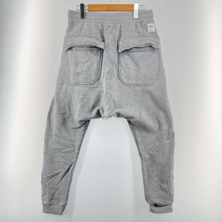 【中古品】【メンズ】 コードナンバーエイト CHORD NUMBER EIGHT スウェットパンツ ドロップクロッチ サルエルパンツ 158-250228-OR-07-iwa サイズ：S カラー：グレー系 万代Net店