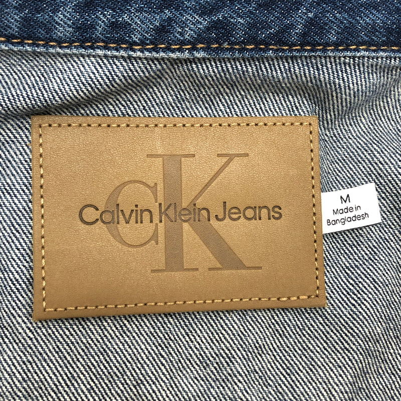 【中古品】【メンズ】 CALVIN KLEIN カルバンクライン 90S DENIM JACKET 40EM719 パシフィコトラッカー デニムジャケット アウター 古着 141-260901-rs-03-fur サイズ：M カラー：インディゴ 万代Net店