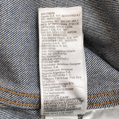 【中古品】【メンズ】 CALVIN KLEIN カルバンクライン 90S DENIM JACKET 40EM719 パシフィコトラッカー デニムジャケット アウター 古着 141-260901-rs-03-fur サイズ：M カラー：インディゴ 万代Net店