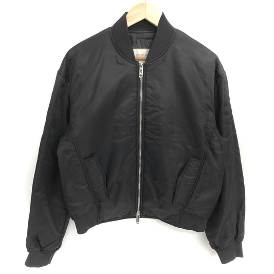 【中古品】【レディース】 CALVIN KLEIN カルバンクライン BOMBER JACKET 40WL591 ボンバージャケット アウター 141-260901-rs-04-fur サイズ：Asia M カラー：ブラック 万代Net店