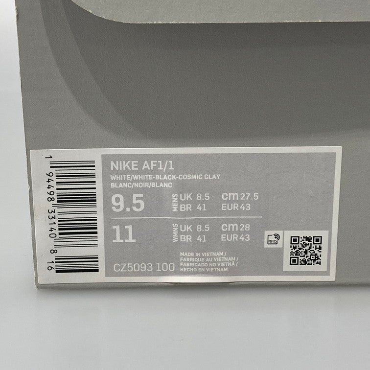 【現状渡し品】【メンズ】 NIKE ナイキ CZ5093-100 AIR FORCE 1/1 COSMIC CLAY スニーカー 160-251211-WA-02-iwa サイズ：27.5cm カラー：WHITE/WHITE-BLACK-COSMIC CLAY 万代Net店