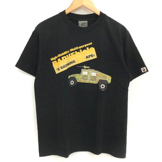 【中古品】【メンズ】 A BATHING APE アベイシングエイプ BAPVEhicle Tee プリント Tシャツ 半袖 トップス ストリート系 142-251016-rs-01-fur サイズ：M カラー：ブラック 万代Net店