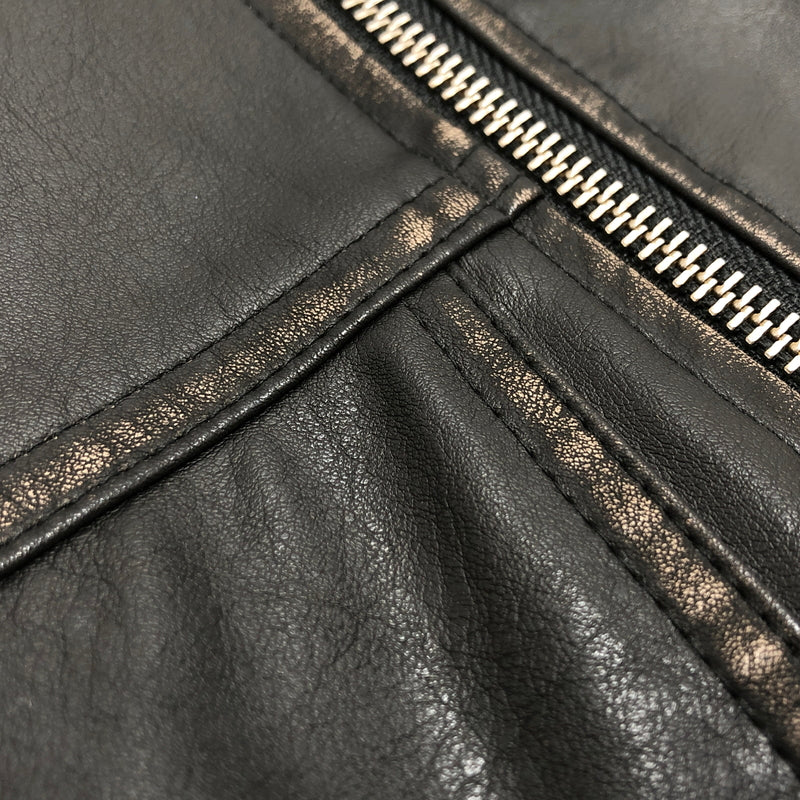 【中古品】【レディース】 MURUA ムルーア FAUX LEATHER JACKET 012450200301-01 フェイクレザージャケット アウター 古着 169-260901-rs-07-fur サイズ：F カラー：ブラック 万代Net店