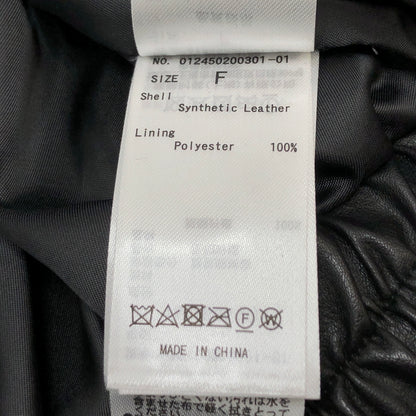 【中古品】【レディース】 MURUA ムルーア FAUX LEATHER JACKET 012450200301-01 フェイクレザージャケット アウター 古着 169-260901-rs-07-fur サイズ：F カラー：ブラック 万代Net店