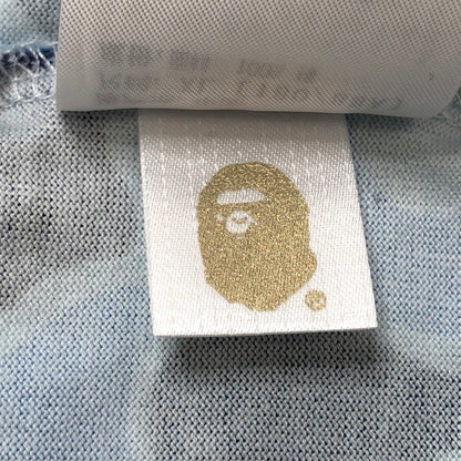 【中古品】【メンズ】 A BATHING APE アベイシングエイプ ABC CAMO RELAXED FIT BAPE LOGO TEE ロゴ Tシャツ 迷彩 カモフラージュ柄 半袖 トップス 142-251016-rs-03-fur サイズ：XL カラー：ブルー 万代Net店