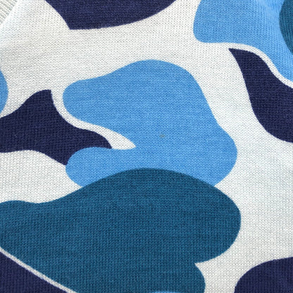 【中古品】【メンズ】 A BATHING APE アベイシングエイプ ABC CAMO RELAXED FIT BAPE LOGO TEE ロゴ Tシャツ 迷彩 カモフラージュ柄 半袖 トップス 142-251016-rs-03-fur サイズ：XL カラー：ブルー 万代Net店