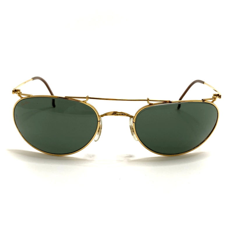 【中古品】【レディース】 RAY-BAN レイバン BAUSCH & LOMB DECO METAL SUNGLASSES デコメタル サングラス アイウェア アクセサリー 203-260616-rs-05-fur カラー：ゴールド 万代Net店