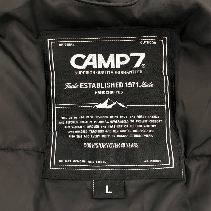 【現状渡し品】【メンズ】 CAMP7 キャンプセブン DOWN JACKET CP4301616103 ダウンジャケット アウター 古着 144-260902-rs-01-fur サイズ：L カラー：ブラック 万代Net店