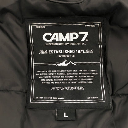 【現状渡し品】【メンズ】 CAMP7 キャンプセブン DOWN JACKET CP4301616103 ダウンジャケット アウター 古着 144-260902-rs-01-fur サイズ：L カラー：ブラック 万代Net店