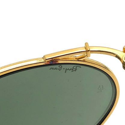 【中古品】【レディース】 RAY-BAN レイバン BAUSCH & LOMB DECO METAL SUNGLASSES デコメタル サングラス アイウェア アクセサリー 203-260616-rs-05-fur カラー：ゴールド 万代Net店
