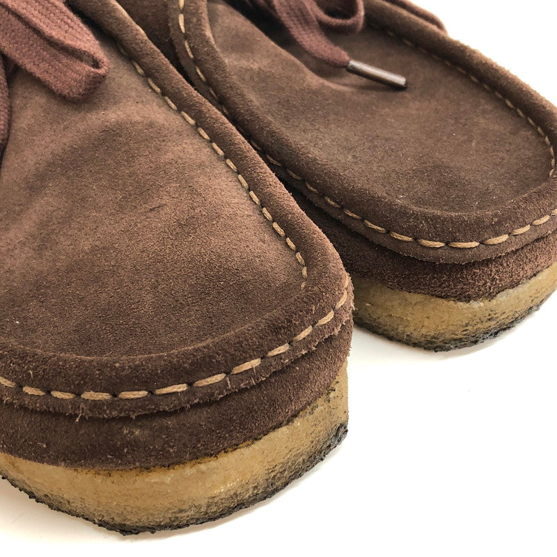 【現状渡し品】【メンズ】 Clarks クラークス Wallabee 26156606 ワラビー ブーツ スエード シューズ 靴 162-250708-rs-03-fur サイズ：UK 8 (26.0cm相当) カラー：ブラウン 万代Net店