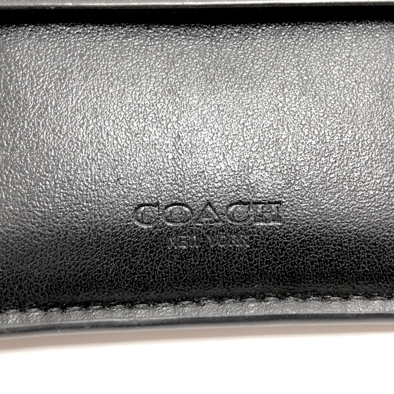 【中古品】【メンズ】 COACH コーチ F75363 シグネチャー 二つ折り財布 コンパクトウォレット 181-260616-rs-06-fur カラー：ブラック 万代Net店
