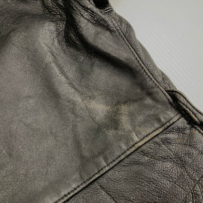 【中古品】【メンズ】 FRENCH MILITARY フレンチ ミリタリー FIREMAN LEATHER COAT ファイヤーマン レザー コート アウター 146-260909-cs-12-izu サイズ：不明 カラー：ブラック 万代Net店