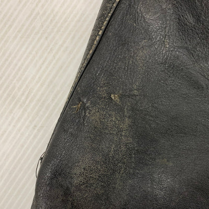 【中古品】【メンズ】 FRENCH MILITARY フレンチ ミリタリー FIREMAN LEATHER COAT ファイヤーマン レザー コート アウター 146-260909-cs-12-izu サイズ：不明 カラー：ブラック 万代Net店