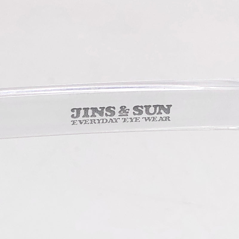 【中古品】【メンズ/レディース】 JINS & SUN × VERDY ジンズ アンド サン URF-21A-027 Type V クリアフレーム 度入り サングラス 眼鏡 ヴェルディー アイウェア アクセサリー 203-260616-rs-07-fur サイズ：52ロ19-147 カラー：クリア 万代Net店